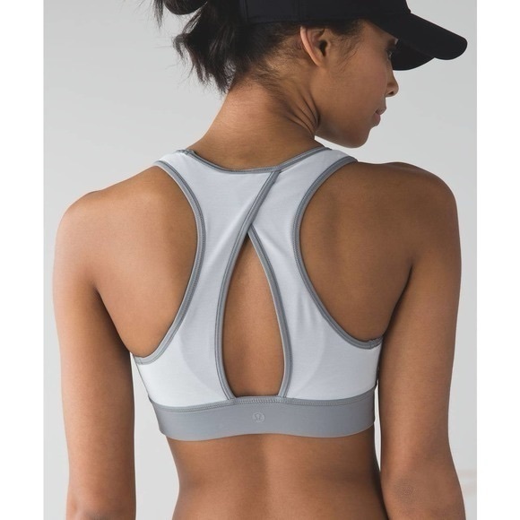 lululemon athletica Other - Lululemon Run With The Sun Sports Bra Wee Are From Space Nimbus Battleship Sz 4